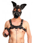 Red Leather Puppy Dog Mask - Rapture Works