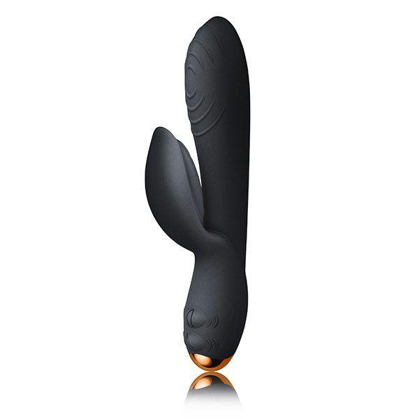 Rocks Off Everygirl Black Rechargeable Rabbit Vibrator - Rapture Works