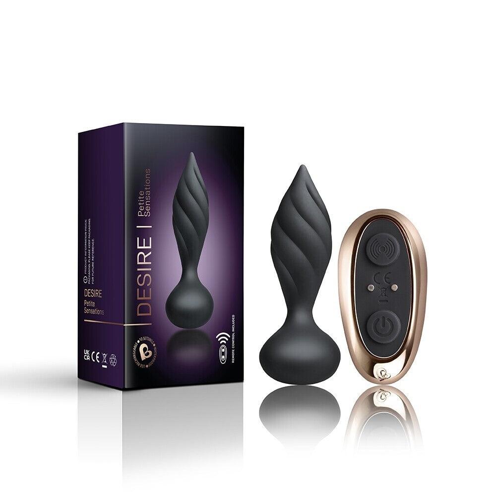 Rocks Off Petite Sensations Desire Butt Plug Black - Rapture Works