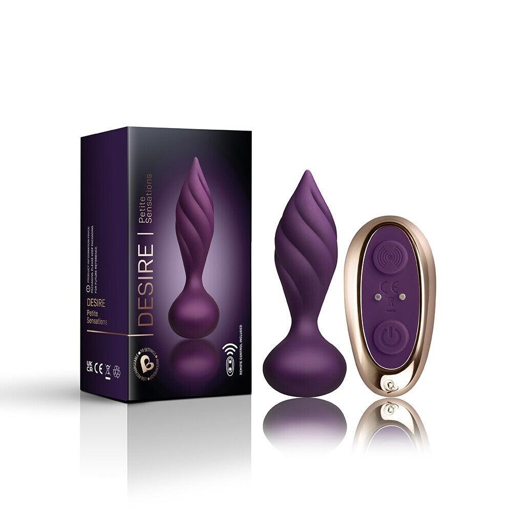 Rocks Off Petite Sensations Desire Butt Plug Purple - Rapture Works