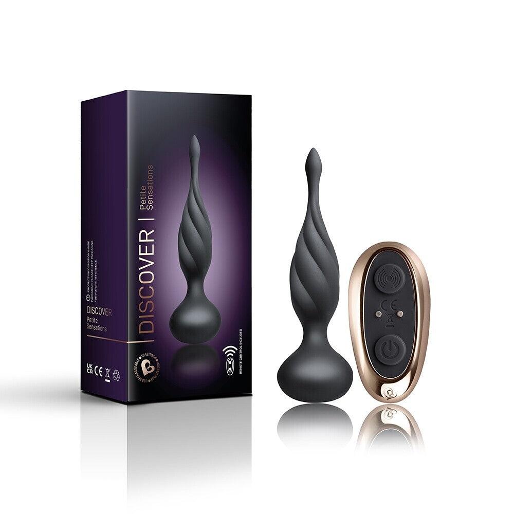 Rocks Off Petite Sensations Discover Butt Plug Black - Rapture Works