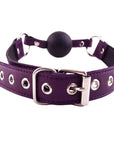 Rouge Garments Ball Gag Purple - Rapture Works