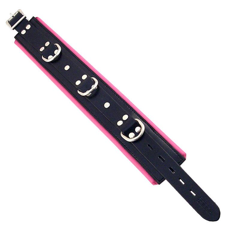 Rouge Garments Black And Pink Padded Collar - Rapture Works