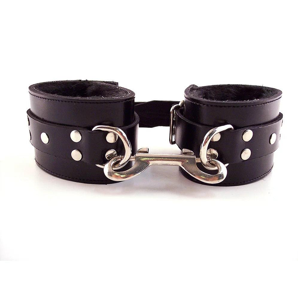 Rouge Garments Black Fur Wrist Cuffs - Rapture Works