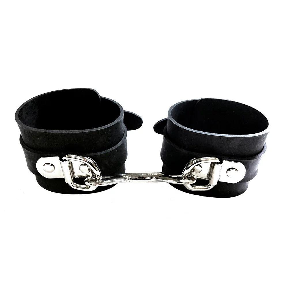 Rouge Garments Black Rubber Ankle Cuffs - Rapture Works