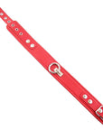 Rouge Garments Plain Red Leather Collar - Rapture Works