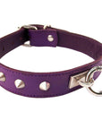 Rouge Garments Purple Studded O-Ring Studded Collar - Rapture Works