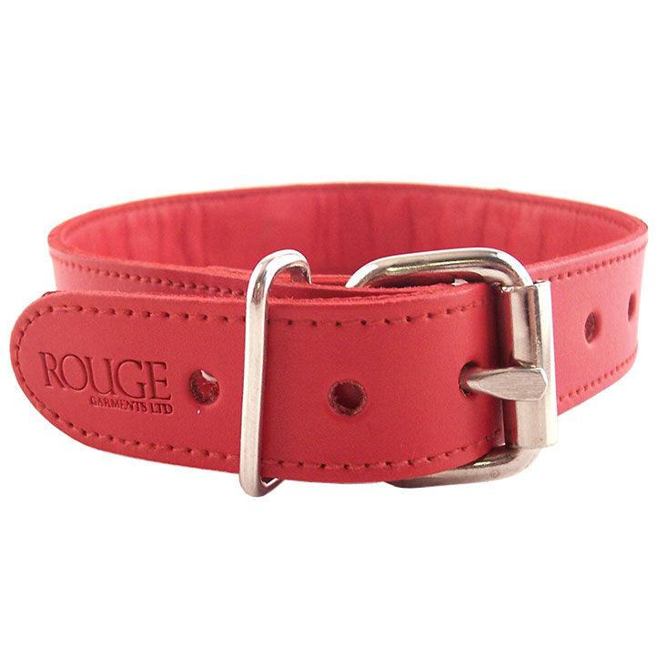 Rouge Garments Red Studded O-Ring Studded Collar - Rapture Works