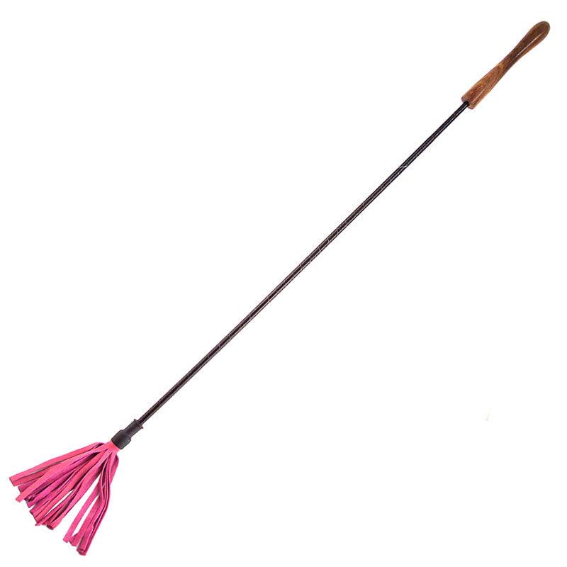 Rouge Garments Riding Crop With Wooden Handle Pink - Rapture Works