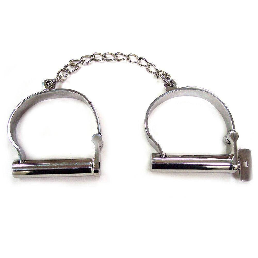 Rouge Stainless Steel Ankle Shackles - Rapture Works