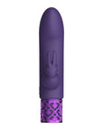 Royal Gems Dazzling Rechargeable Rabbit Bullet Purple - Rapture Works