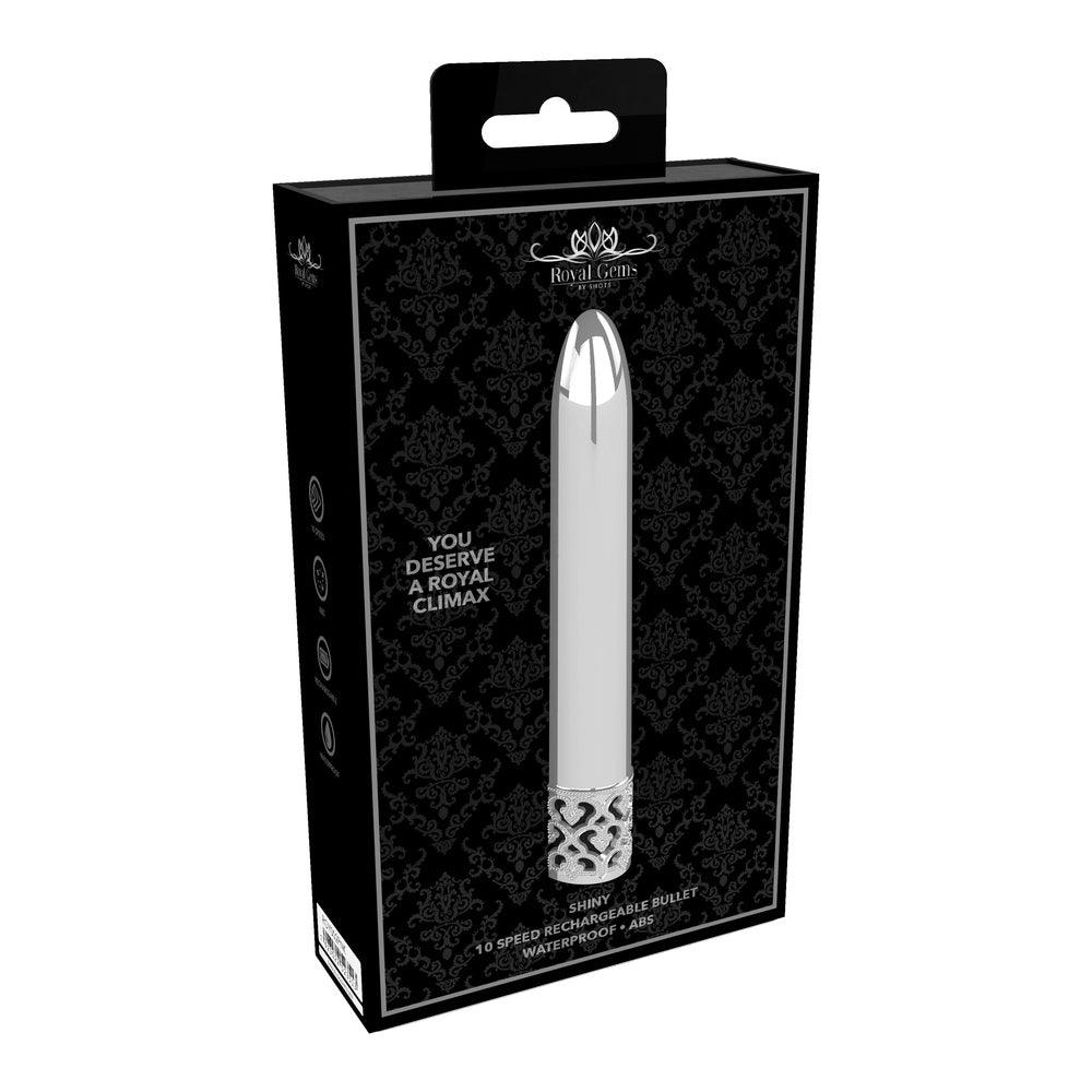 Royal Gems Shiny Rechargeable Bullet Silver - Rapture Works