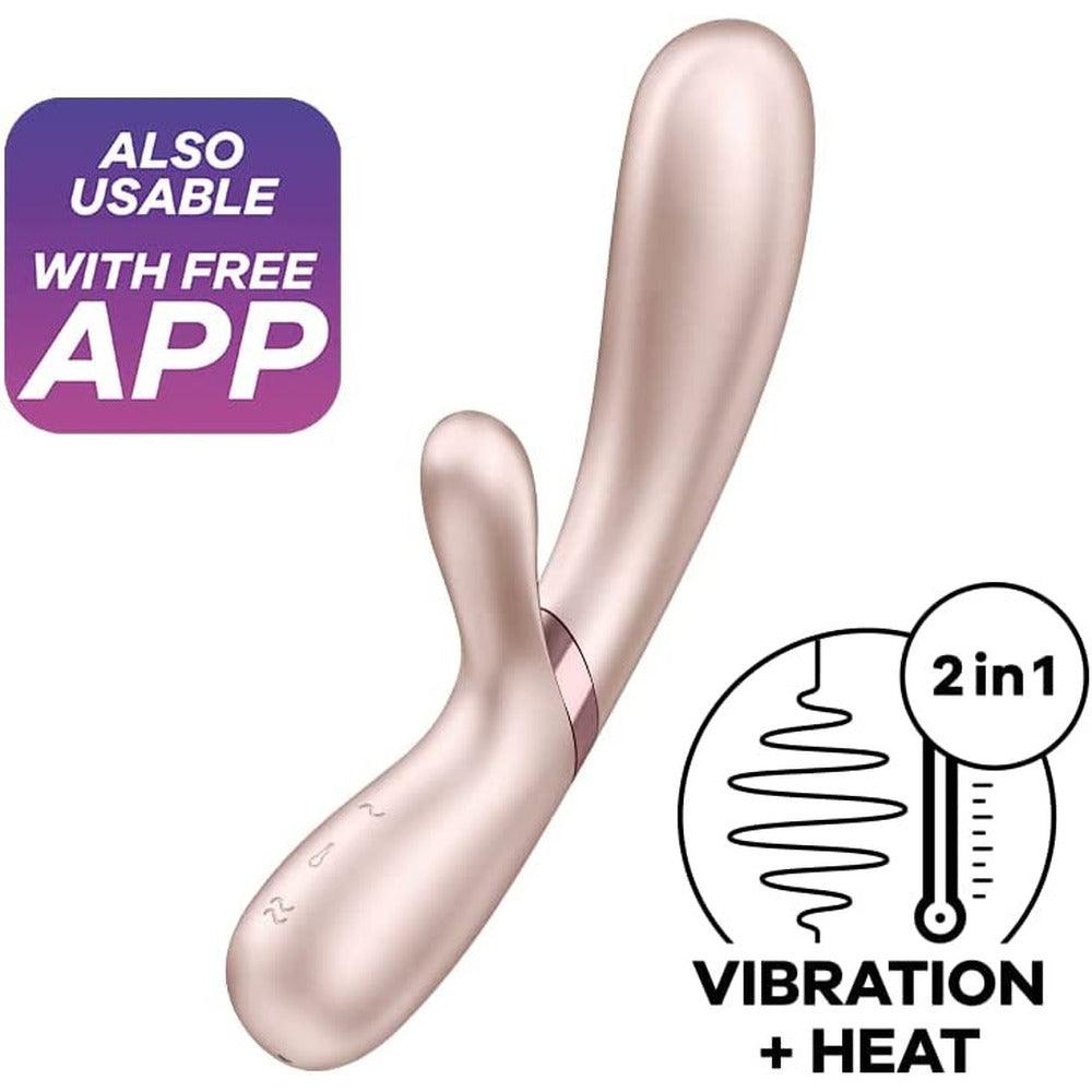 Satisfyer Hot Lover Warming Vibrator With App Control Pink - Rapture Works