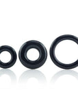 Screaming O RingO x3 Cock Rings Black - Rapture Works