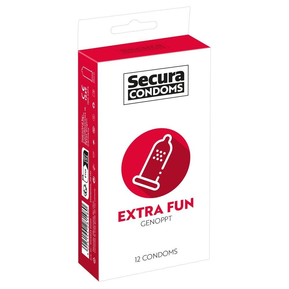 Secura Condoms 12 Pack Extra Fun - Rapture Works