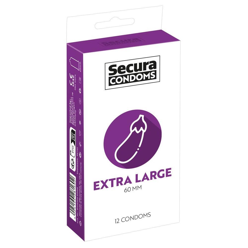 Secura Condoms 12 Pack Extra Large - Rapture Works