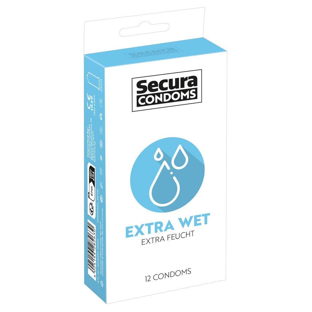 Secura Condoms 12 Pack Extra Wet - Rapture Works