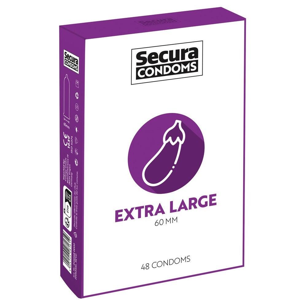 Secura Condoms 48 Pack Extra Large - Rapture Works
