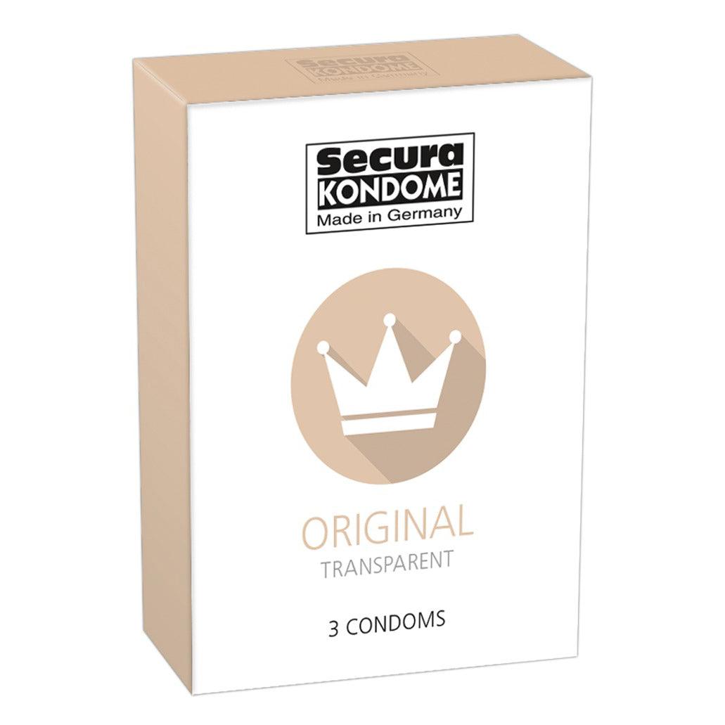 Secura Kondome Original Transparent x3 Condoms - Rapture Works