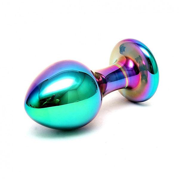 Sensual Multi Coloured Glass Melany Anal Dildo - Rapture Works