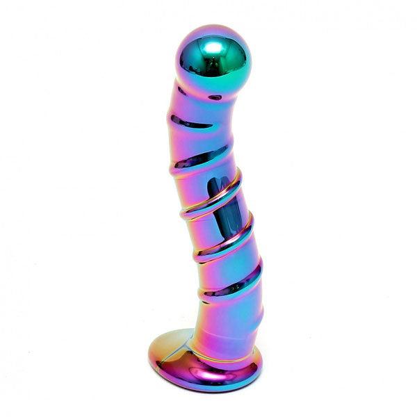 Sensual Multi Coloured Glass Nikita Dildo - Rapture Works