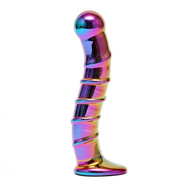 Sensual Multi Coloured Glass Nikita Dildo - Rapture Works