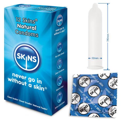 Skins Condoms Natural 12 Pack - Rapture Works