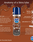 Skins Double Chocolate Desire Waterbased Lubricant 130ml - Rapture Works