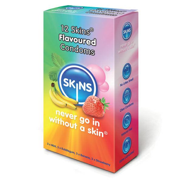 Skins Flavoured Condoms 12 Pack - Rapture Works