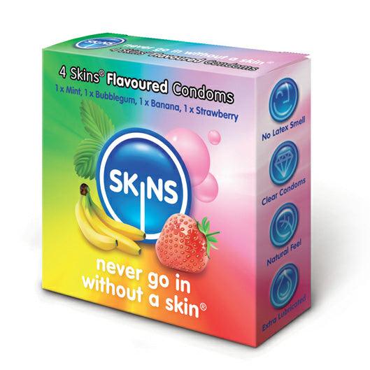 Skins Flavoured Condoms 4 Pack - Rapture Works