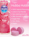 Skins Juicy Bubblegum Blast Waterbased Lubricant 130ml - Rapture Works