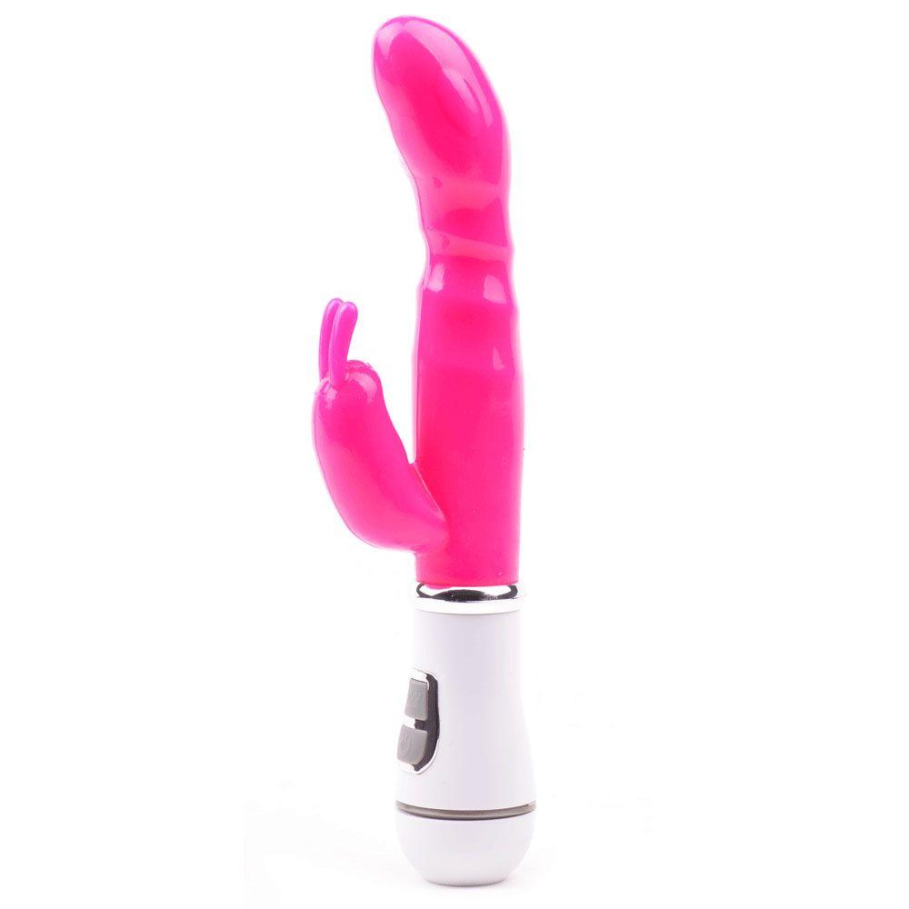 Slim G-Spot Twelve Speed Rabbit Vibrator Neon Pink - Rapture Works