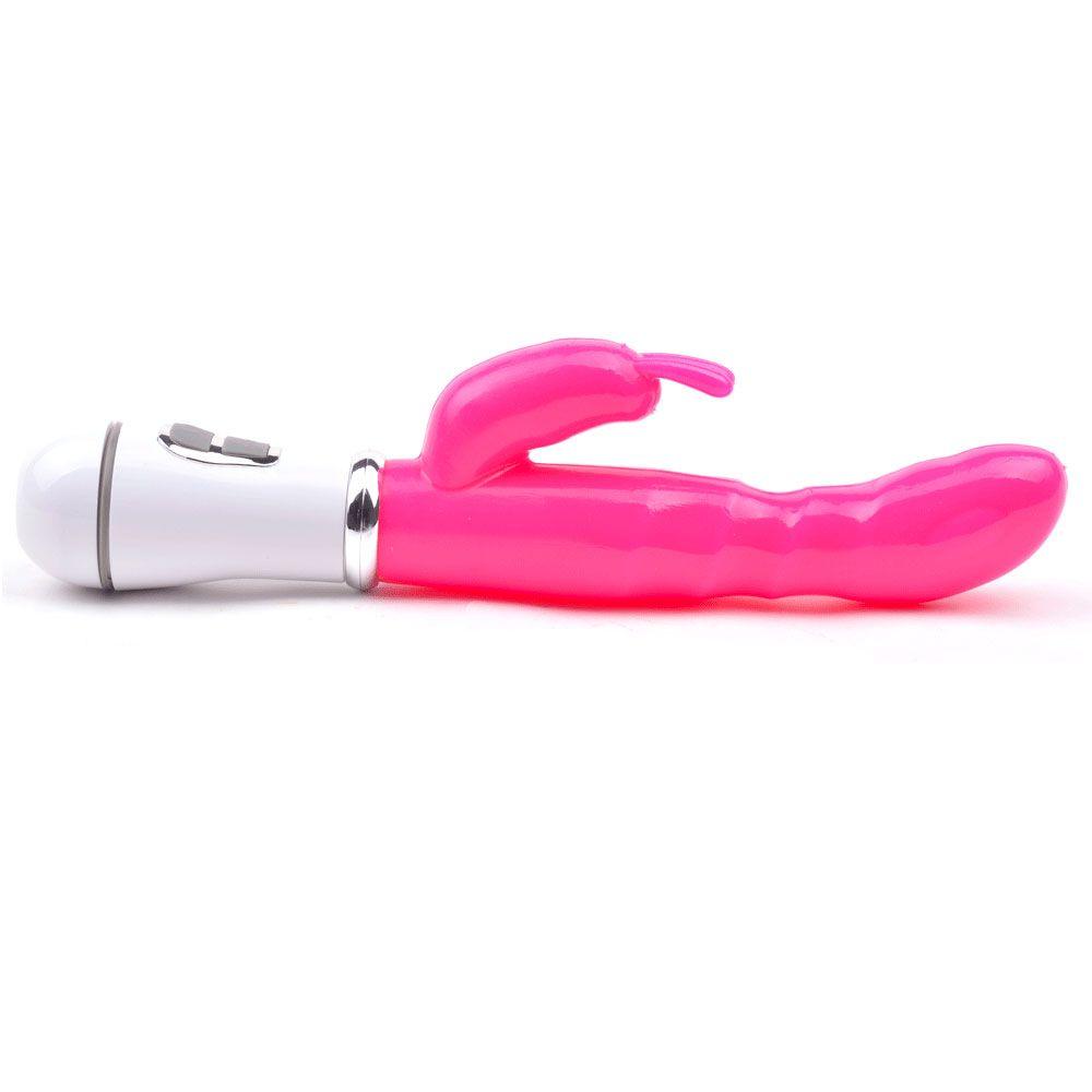 Slim G-Spot Twelve Speed Rabbit Vibrator Neon Pink - Rapture Works