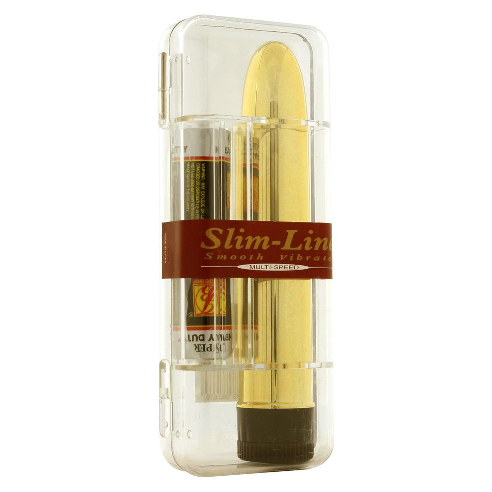 Slimline Smooth Multi Speed Vibrator Gold - Rapture Works