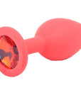 Small Red Jewelled Silicone Butt Plug - Rapture Works