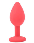 Small Red Jewelled Silicone Butt Plug - Rapture Works