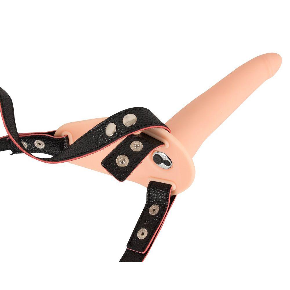 Soft Touch Silicone Rechargeable Vibrating Strap On - Rapture Works