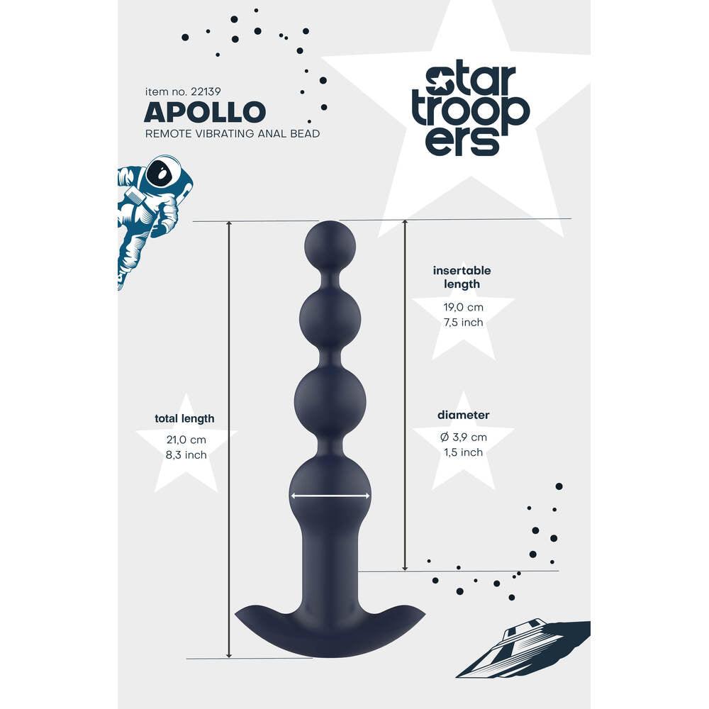 Startroopers Apollo Remote Vibrating Anal Beads - Rapture Works