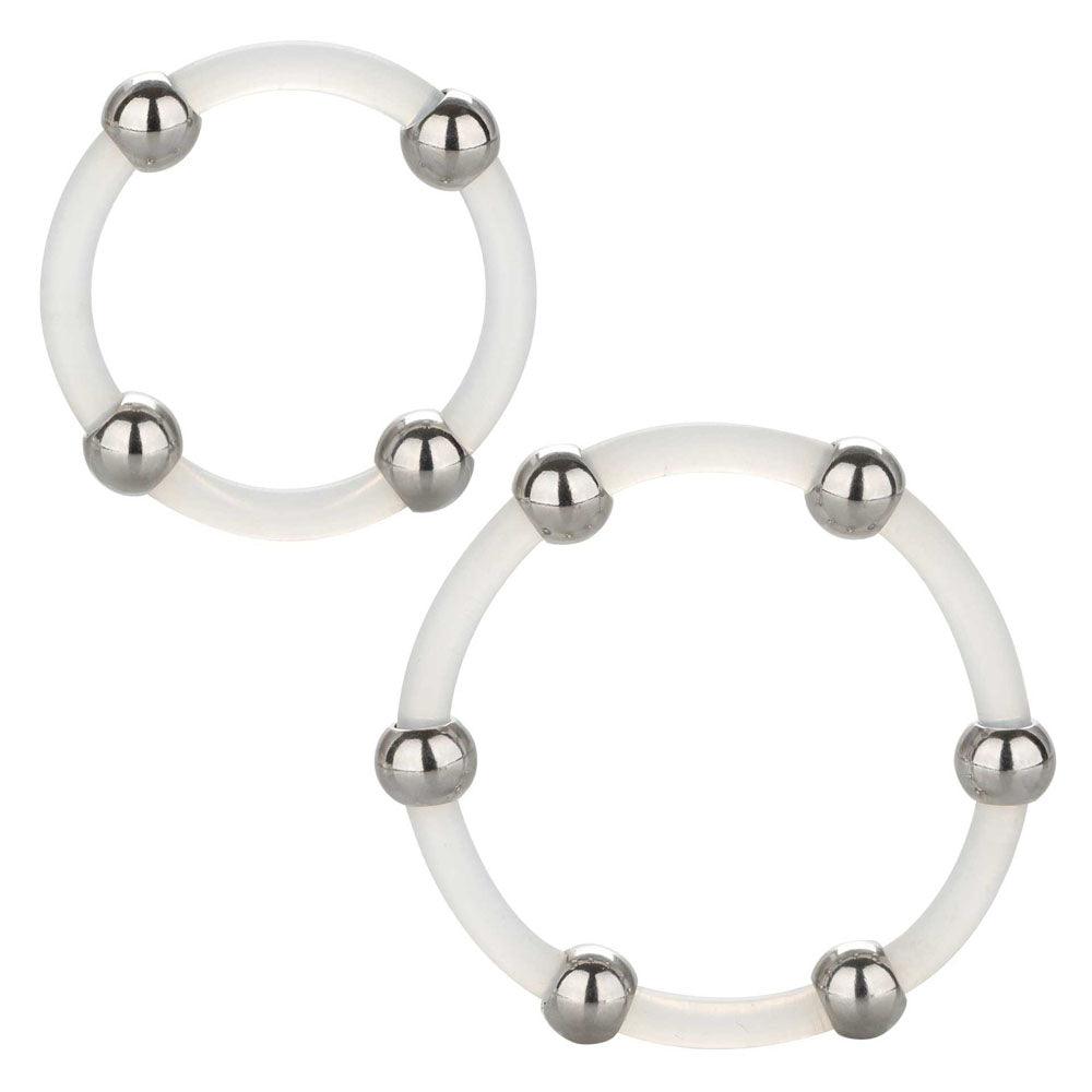 Steel Beaded Silicone Ring Set - Rapture Works