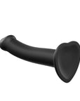 Strap On Me Silicone Dual Density Bendable Dildo Large Black - Rapture Works