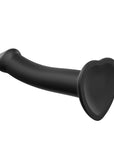 Strap On Me Silicone Dual Density Bendable Dildo Small Black - Rapture Works