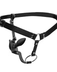 Strict Male Cock Ring Harness with Silicone Anal Plug - Rapture Works