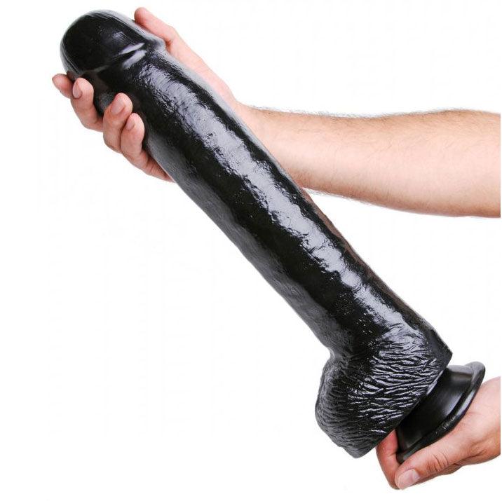 The Black Destroyer Huge Suction Cup Dildo - Rapture Works