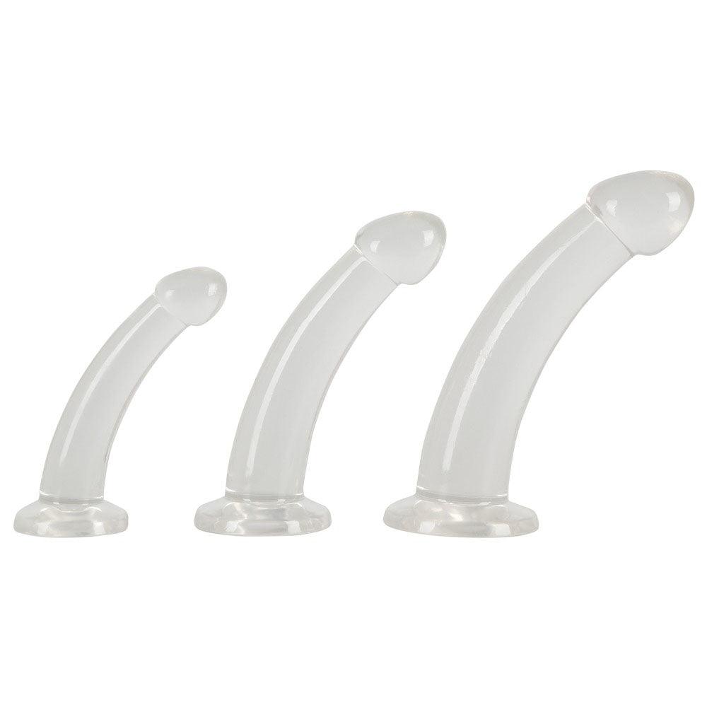 Three Piece Crystal Clear Anal Training Set - Rapture Works
