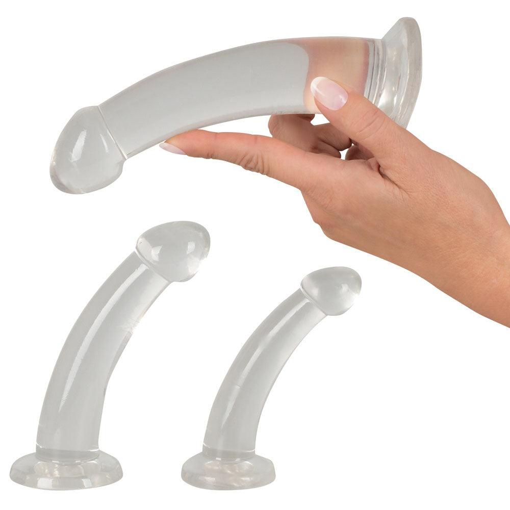 Three Piece Crystal Clear Anal Training Set - Rapture Works