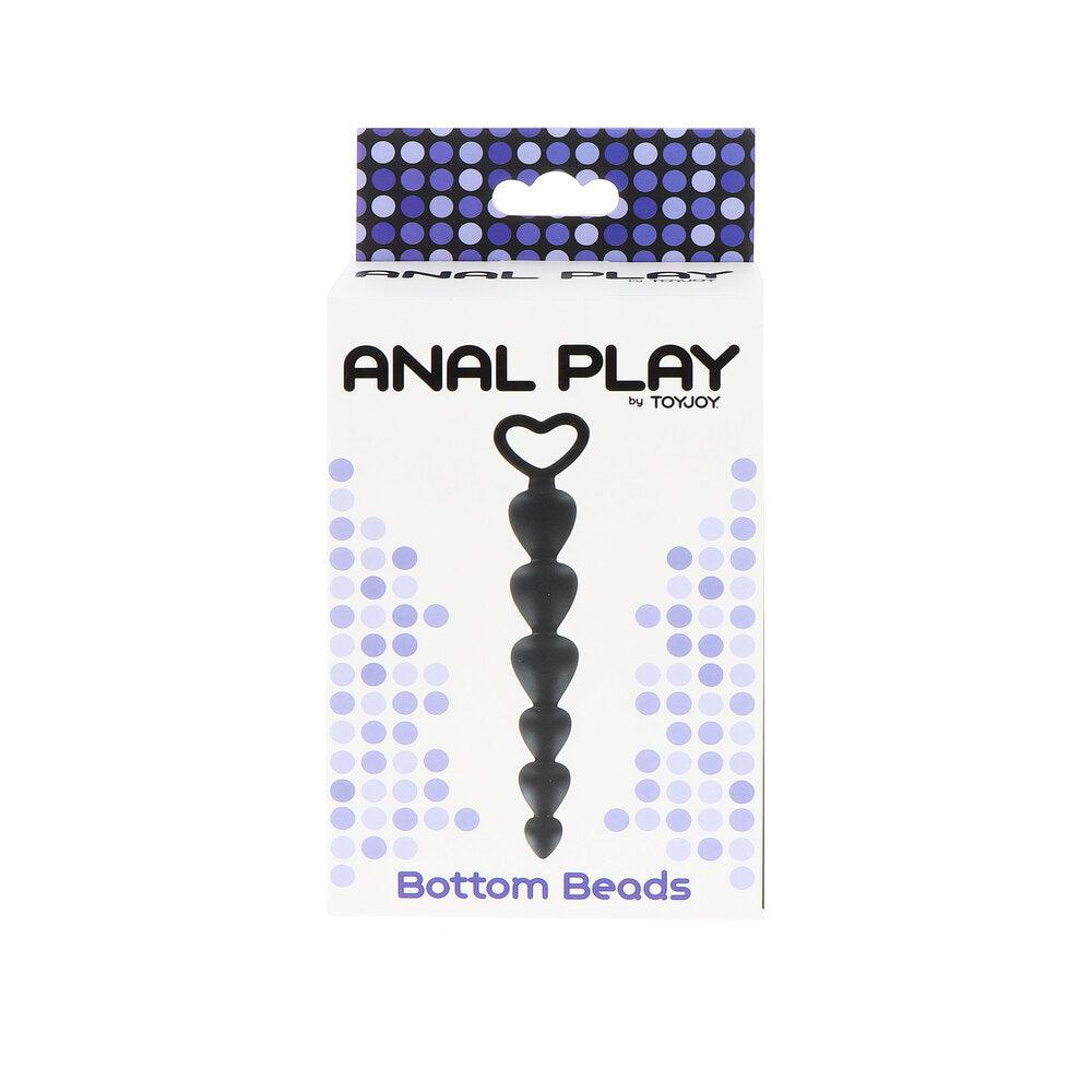 ToyJoy Anal Play Bottom Beads Black - Rapture Works