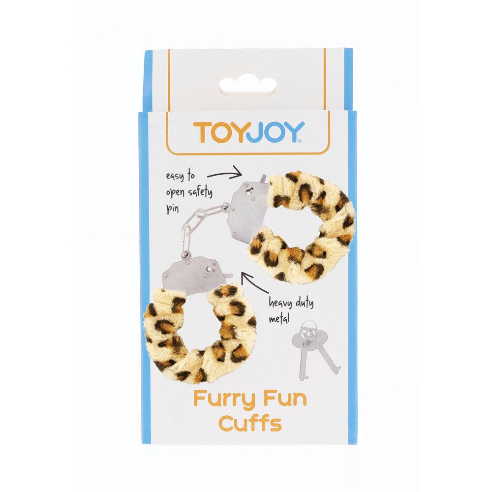 ToyJoy Furry Fun Wrist Cuffs Leopard - Rapture Works