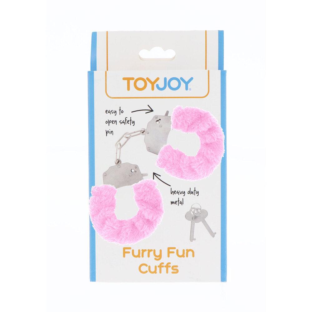 ToyJoy Furry Fun Wrist Cuffs Pink - Rapture Works