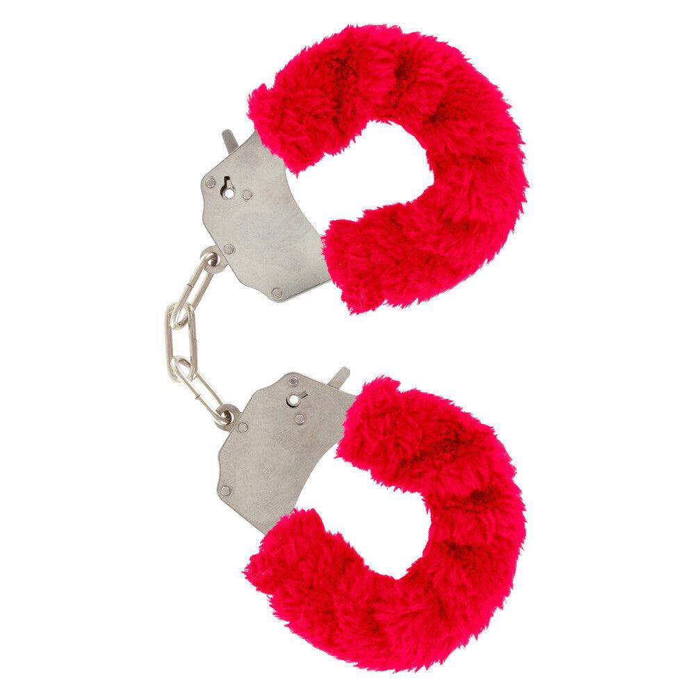 ToyJoy Furry Fun Wrist Cuffs Red - Rapture Works