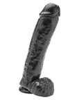 ToyJoy Get Real 11 Inch Dong With Balls Black - Rapture Works
